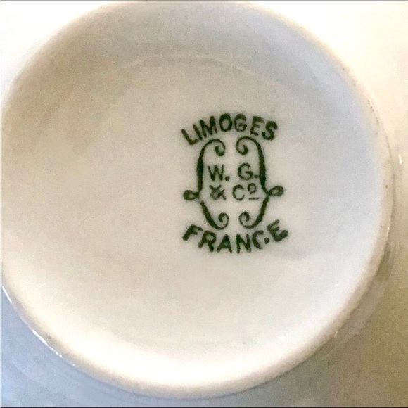 Wm Guerin for Gimbal Bros Limoges France Pink Roses Flowers 5pc PLACE SE… - Picture 6 of 8